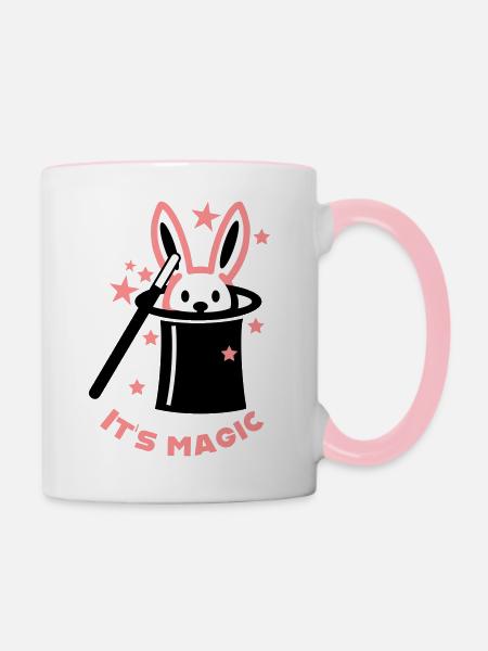 It s magic - Contrasting Mug - white/pink
