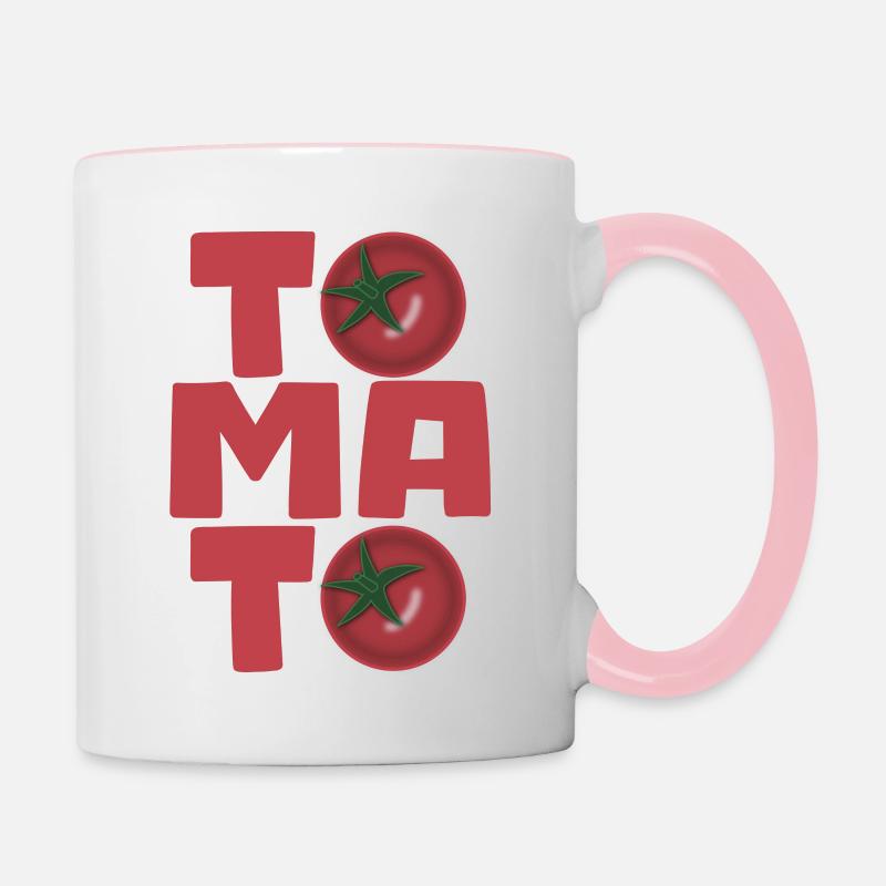 Tomato Time - Contrasting Mug - white/pink
