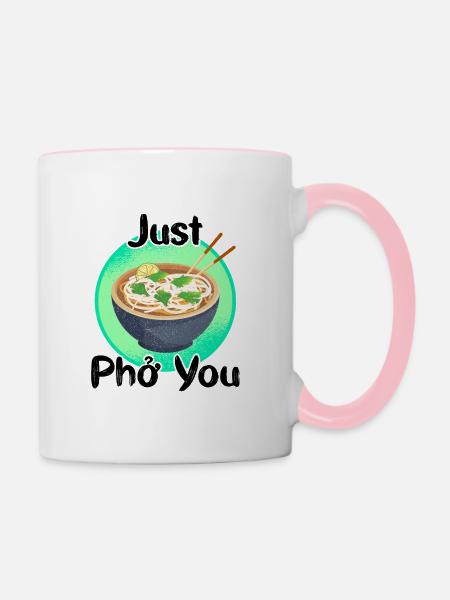 Just Pho You - Tasse zweifarbig - Weiß/Pink