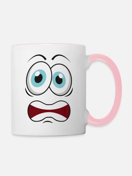 Fun - Tasse zweifarbig - Weiß/Pink