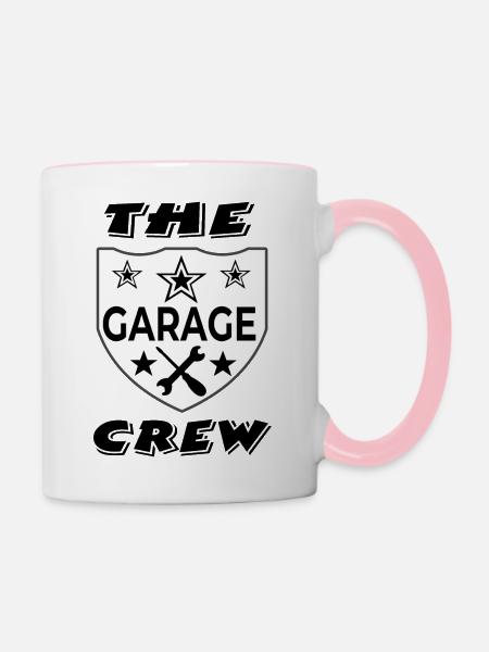Garage - Tasse zweifarbig - Weiß/Pink