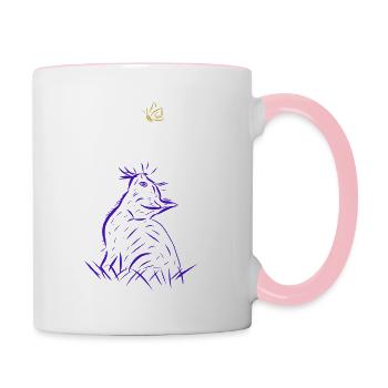 cat - Contrasting Mug - white/pink - Right