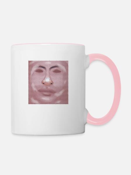 Breath - Tasse zweifarbig - Weiß/Pink