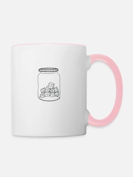 cute sugar - Tasse zweifarbig - Weiß/Pink
