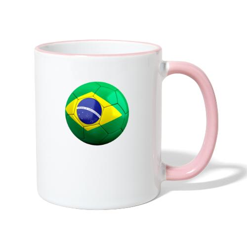Bola de futebol brasil - Contrasting Mug