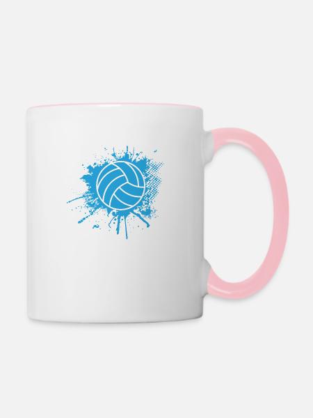 Ballsport - Tasse zweifarbig - Weiß/Pink