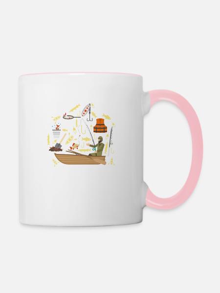 Wassersport - Tasse zweifarbig - Weiß/Pink