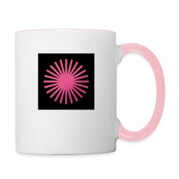 Pink Sun Blaze - Contrasting Mug - white/pink - Right