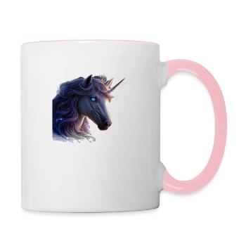 Unicorn Avatar - Contrasting Mug - white/pink - Right