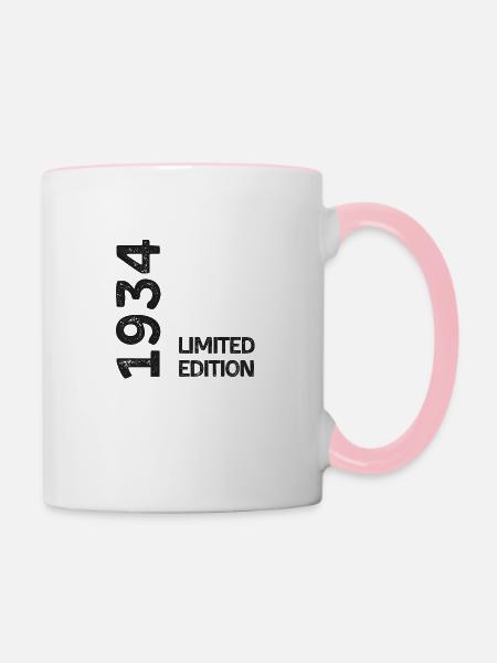 Limitierte Auflage von 1934 - Tasse zweifarbig - Weiß/Pink