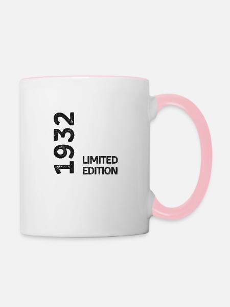 Limitierte Auflage von 1932 - Tasse zweifarbig - Weiß/Pink