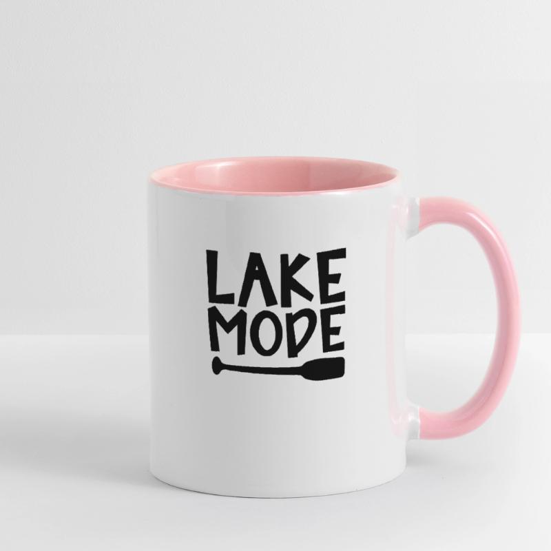 Pagaie d’aventure en mode lacConception de motivation Mug contrasté