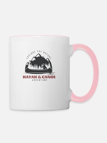 Wassersport - Tasse zweifarbig - Weiß/Pink