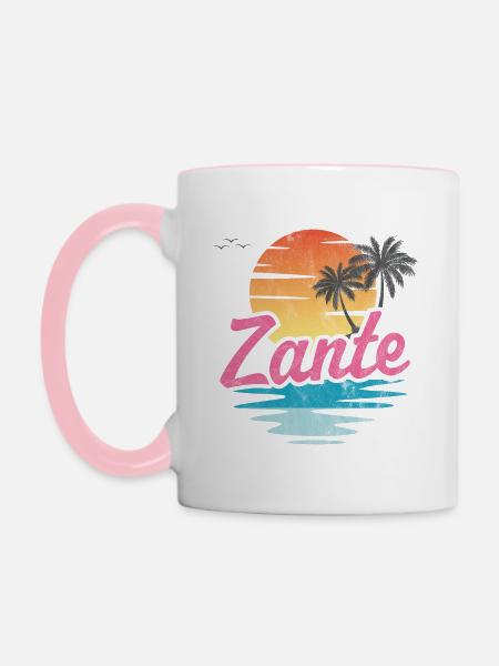 Zante - Tasse zweifarbig - Weiß/Pink