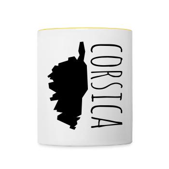 corsica - Tasse zweifarbig - Weiß/Gelb - Vorne