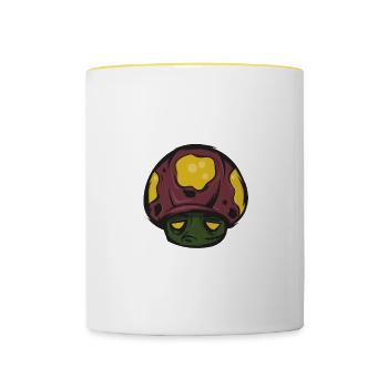 mushroom - Contrasting Mug - white/yellow - Front