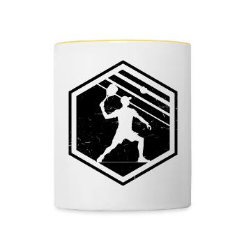 Pickleball Men's Racquetball Pickleball - Contrasting Mug - white/yellow - Front