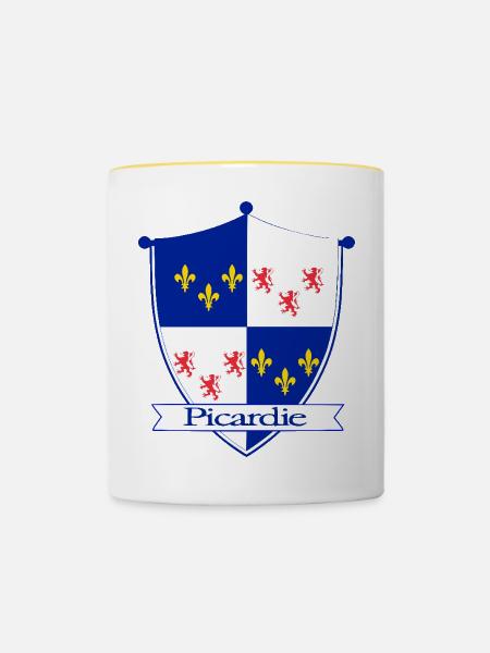 Picardie - Tasse zweifarbig - Weiß/Gelb