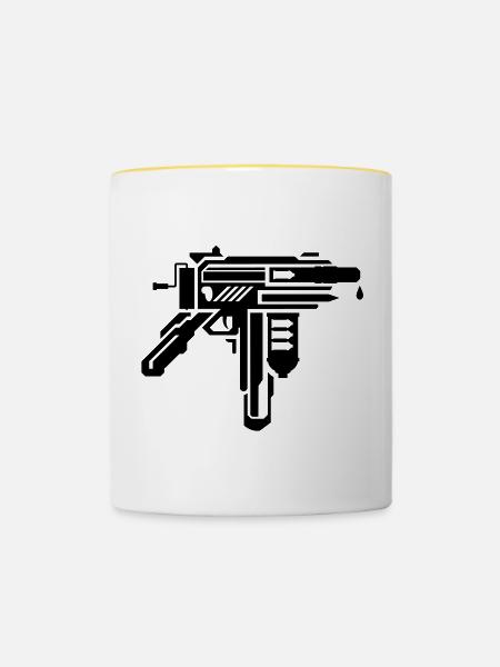 creative weapons all in one - Tasse zweifarbig - Weiß/Gelb