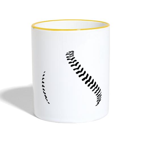 Baseball Naht / Baseball Seams - Tofarvet krus