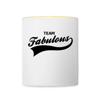 fabulous - Contrasting Mug - white/yellow - Front