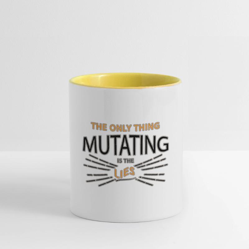 Spruch Tasse zweifarbig