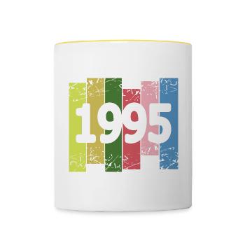 1995 - Contrasting Mug - white/yellow - Front