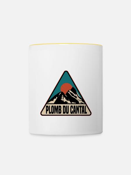 plomb de cantal - Tasse zweifarbig - Weiß/Gelb