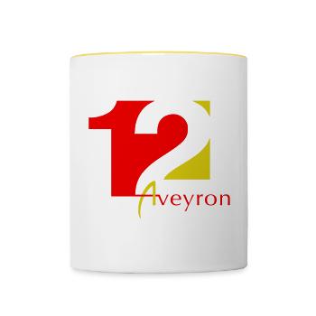 Aveyron - Contrasting Mug - white/yellow - Front