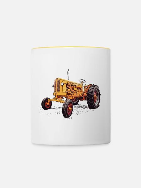 Minneapolis Moline UBD Special - Tasse zweifarbig - Weiß/Gelb