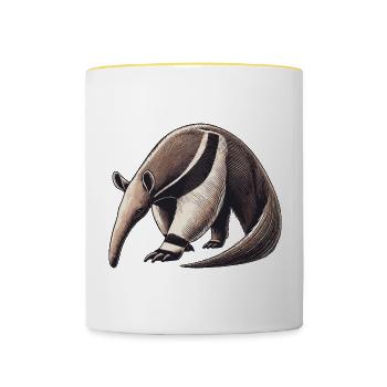 Anteater - Contrasting Mug - white/yellow - Front