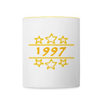 Witzig 1997 - Mug contrasté - blanc/jaune - Devant