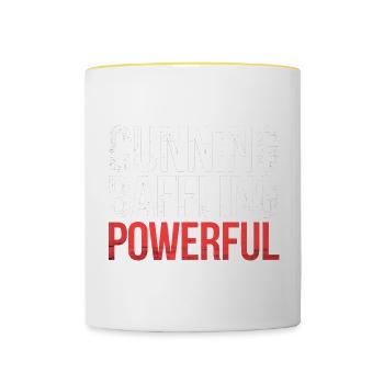 Cunning Baffling Powerful 6 - Tasse zweifarbig - Weiß/Gelb - Vorne