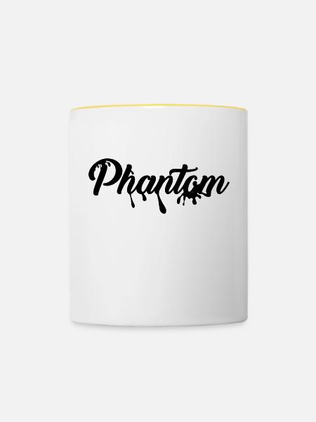 Phantom - Tasse zweifarbig - Weiß/Gelb