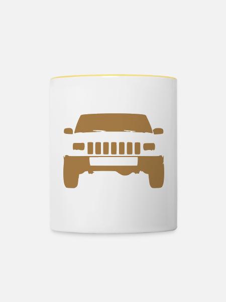 XJ 1.1 - Tasse zweifarbig - Weiß/Gelb