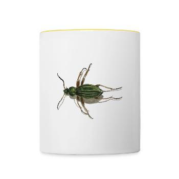 Golden ground - Contrasting Mug - white/yellow - Front