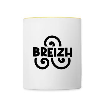 Breizh - Contrasting Mug - white/yellow - Front