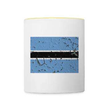 Botswana - Tasse zweifarbig - Weiß/Gelb - Vorne