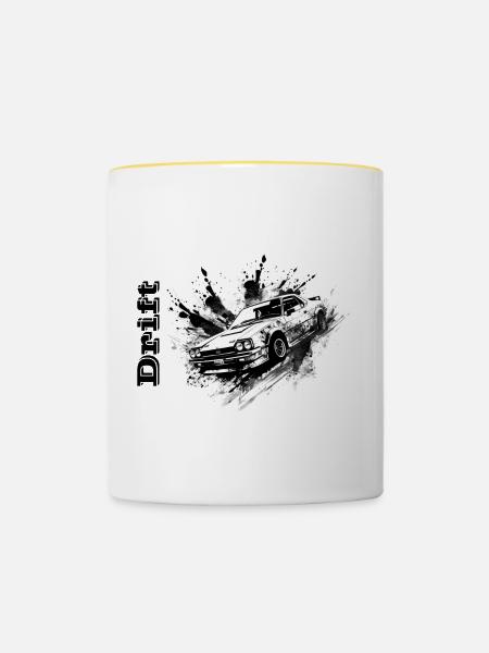 Drifter - Tasse zweifarbig - Weiß/Gelb