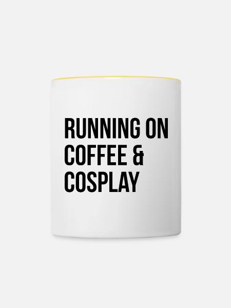 Cosplay Cosplay Cosplay - Tasse zweifarbig - Weiß/Gelb