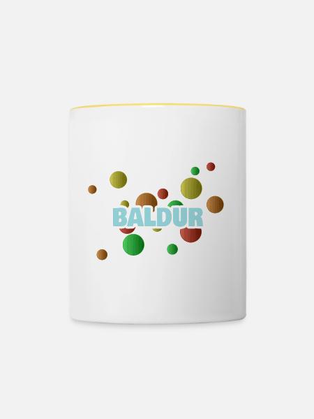 Bällebad Baldur - Tasse zweifarbig - Weiß/Gelb