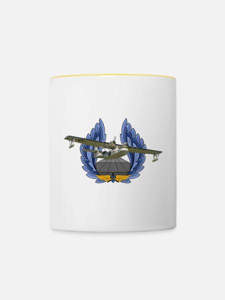 PBY Catalina - Tasse zweifarbig - Weiß/Gelb