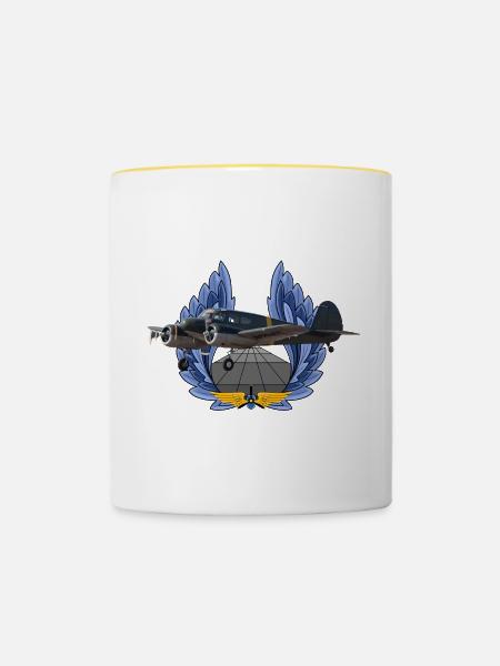 UC-78 Bobcat - Tasse zweifarbig - Weiß/Gelb