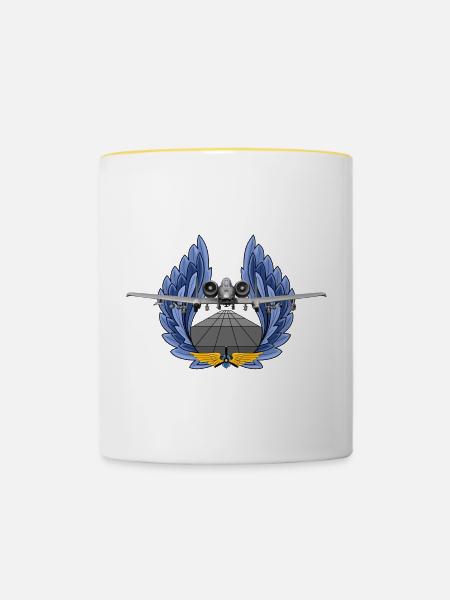A-10 Thunderbolt - Tasse zweifarbig - Weiß/Gelb