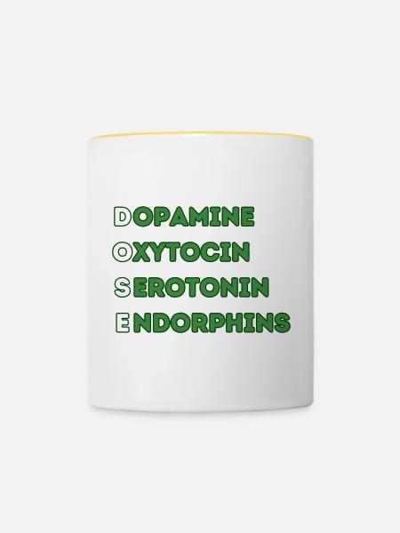 DOSIS - Tasse zweifarbig - Weiß/Gelb