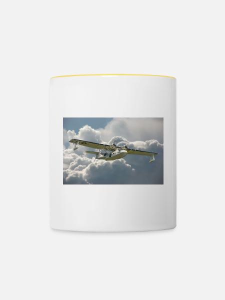 PBY Catalina - Tasse zweifarbig - Weiß/Gelb