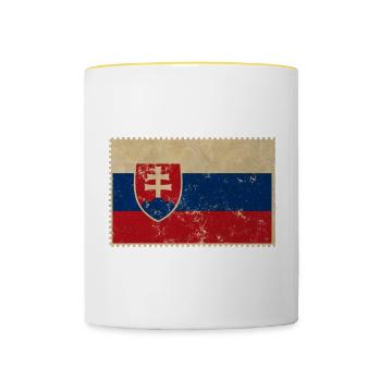 Slovakia - Contrasting Mug - white/yellow - Front