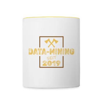 2019 - Contrasting Mug - white/yellow - Front