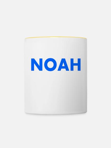 Noah - Tasse zweifarbig - Weiß/Gelb
