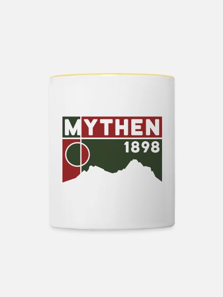 Mythen - Tasse zweifarbig - Weiß/Gelb